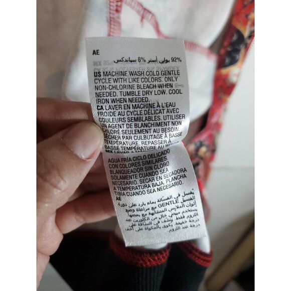 INC International Concepts Jacket Women Size Medium Pockets Red Paisley Zipper - Picture 13 of 15